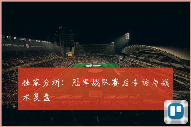 独家分析：冠军战队赛后专访与战术复盘