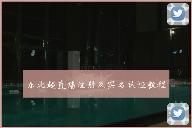 东北超直播注册及实名认证教程