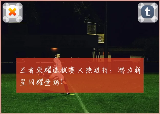 王者荣耀选拔赛火热进行，潜力新星闪耀登场！